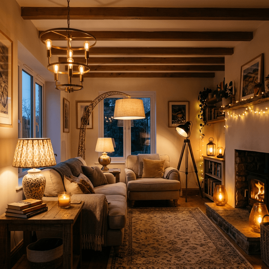 Add multiple lights and lamps